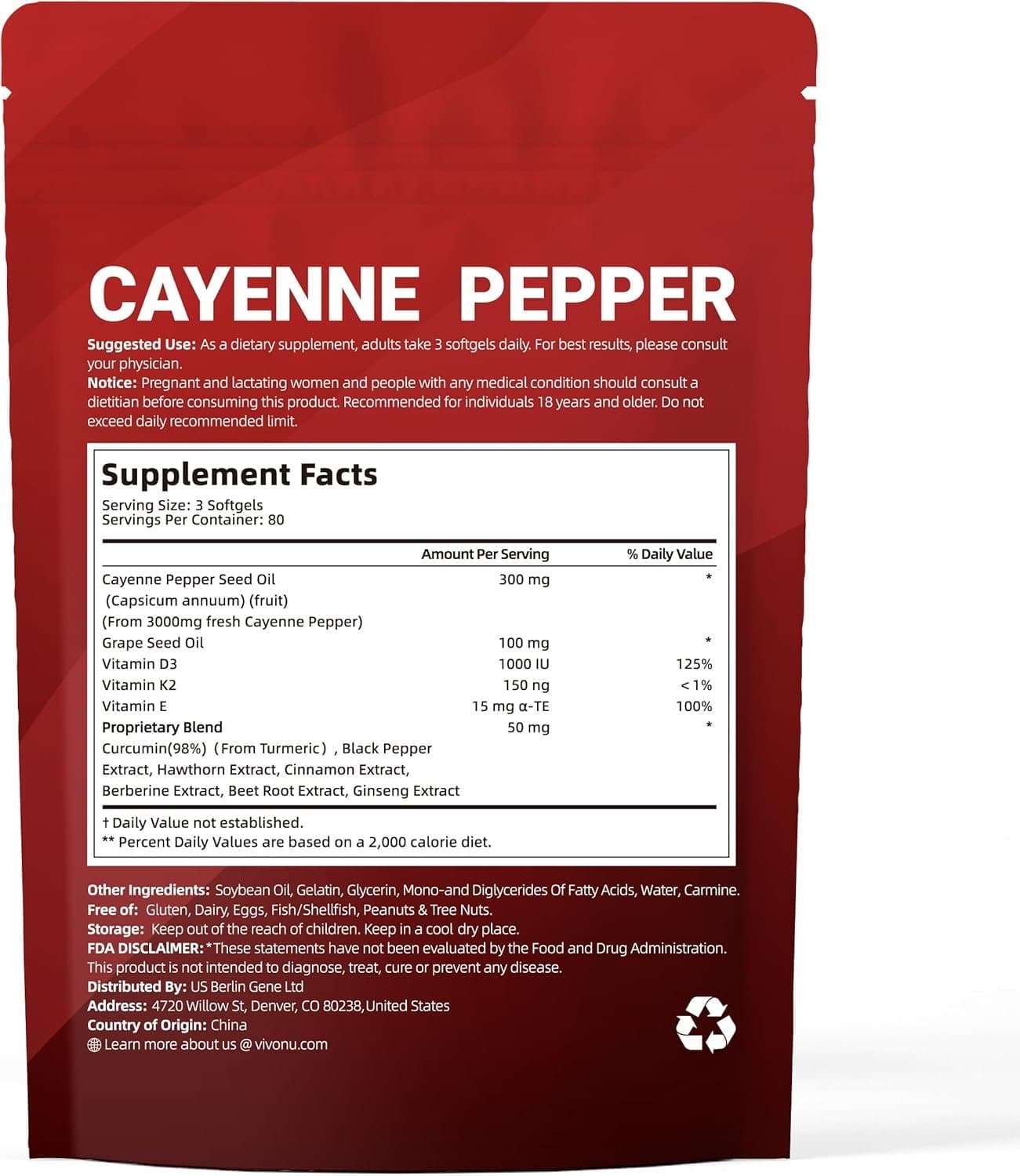 VivoNu Cayenne Pepper 12-in-1, photo 3