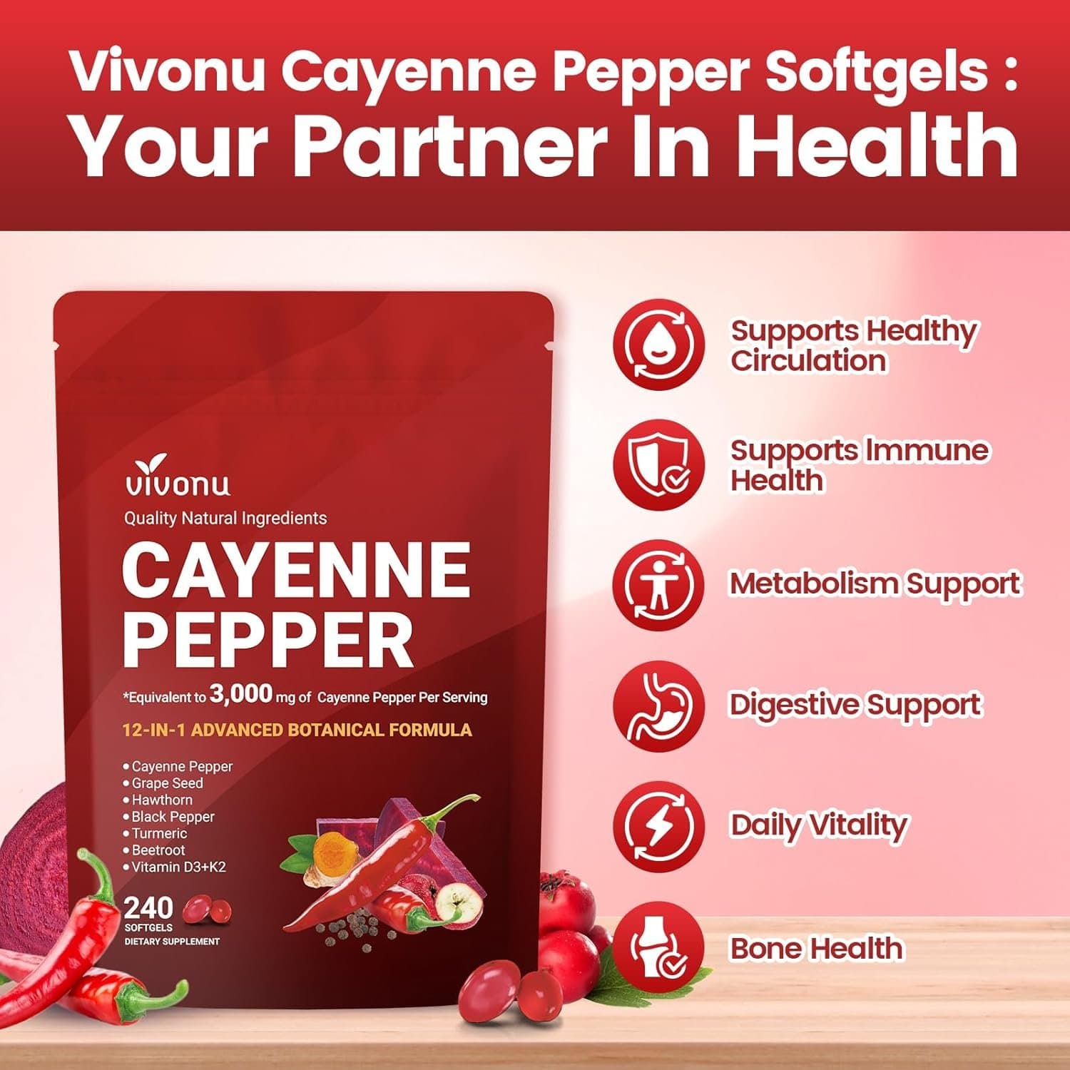 VivoNu Cayenne Pepper 12-in-1, photo 4