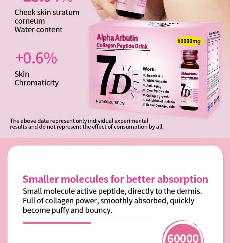 7D Alpha Arbutin Collagen Peptide Drink, photo 3